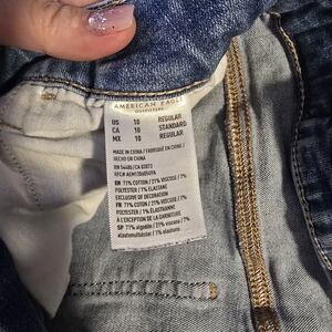 American Eagle Outfitters Women's Dark Blue Jeans